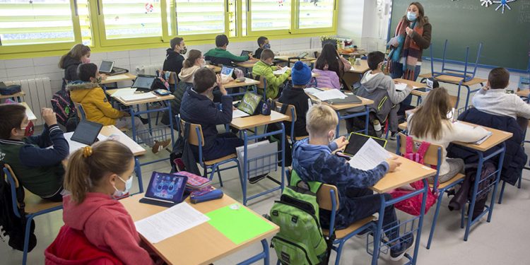 Aula de un centro educativo en Andalucía